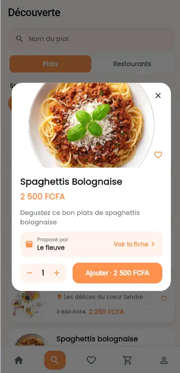 Fiche d'un plat PyCook avec sa photo, son prix et le bouton d'ajout au panier.